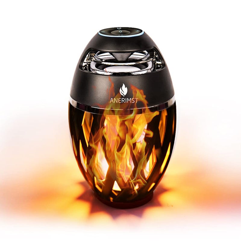 ANERIMST Outdoor Bluetooth Speaker with Flame Atmosphere, Electronics Gifts for Men, Women, Cool Gadgets for Porch Garden Parties, BT5.0, 5W Stereo Sound, Waterproof Wireless Speaker with Led Torch Light - Image 1